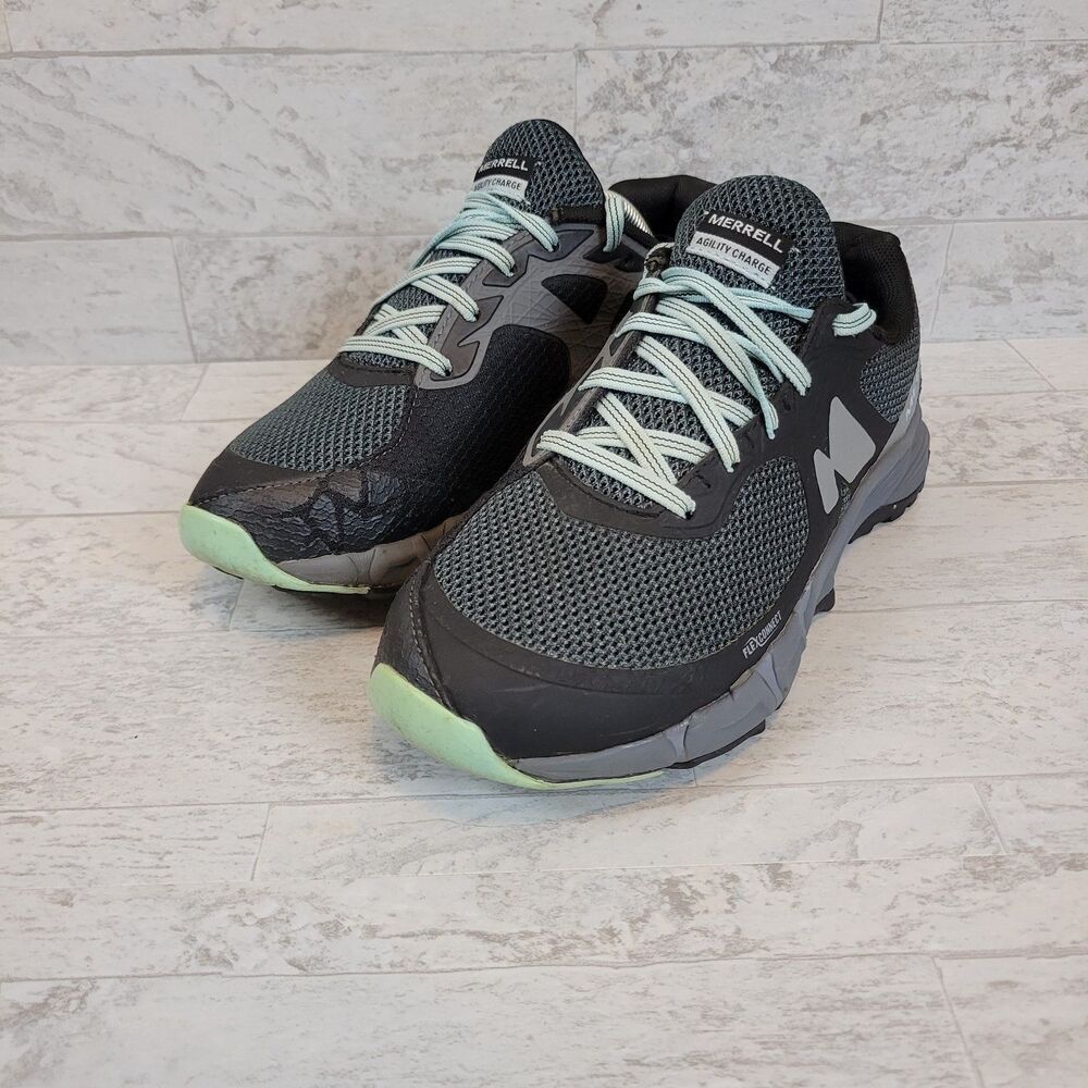 Merrell Agility Charge Flex Trail Hiking Running Shoes  Womens Size 6.5 Gray